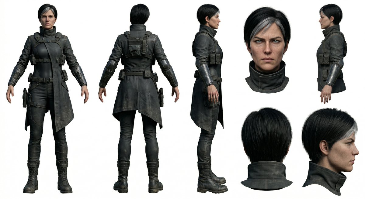 Game Asset - Photoreal Character Reference Sheet Prompt for Nano Banana Pro