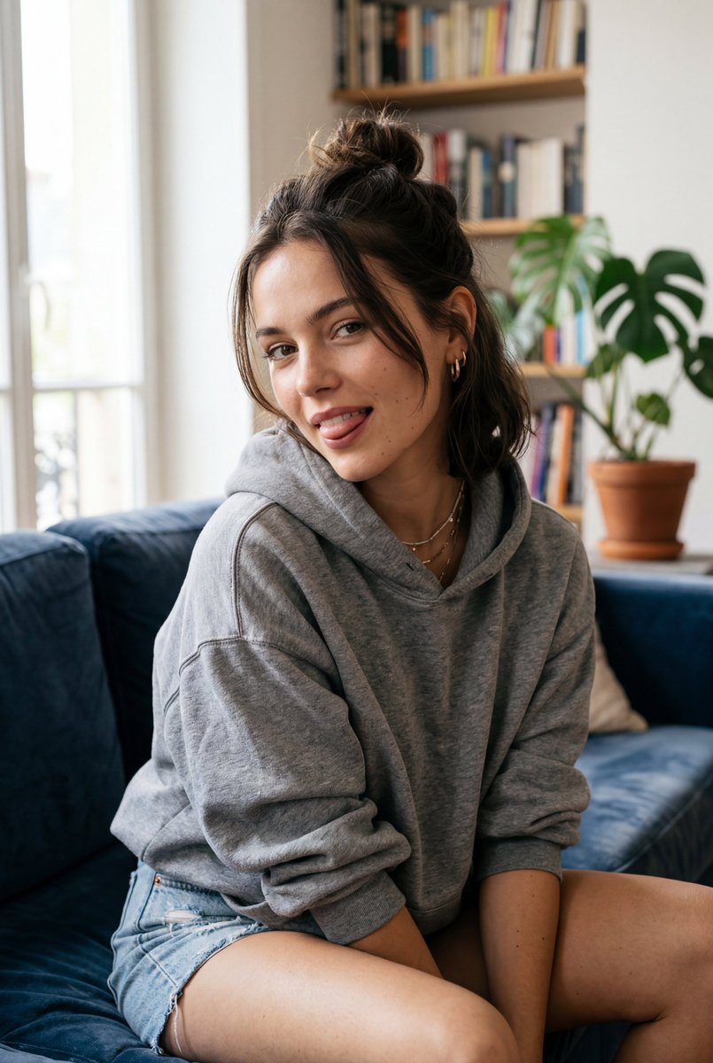 Profile / Avatar - Playful Tongue Out Lifestyle Portrait