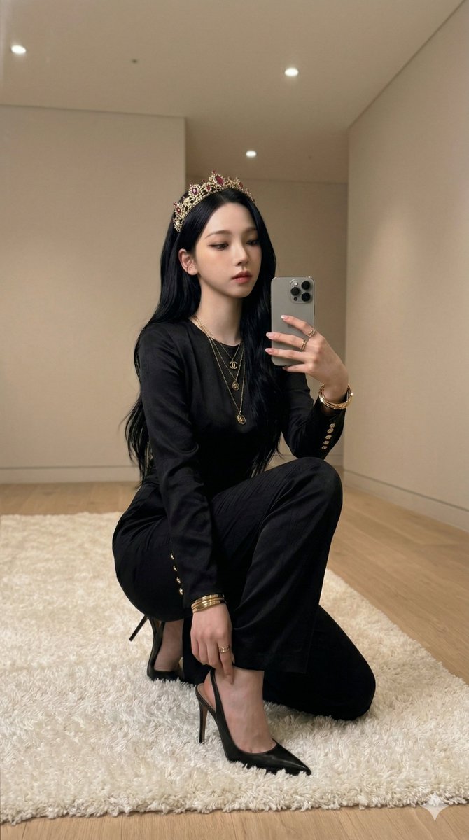 Profile / Avatar - aespa Karina Mirror Selfie with Tiara