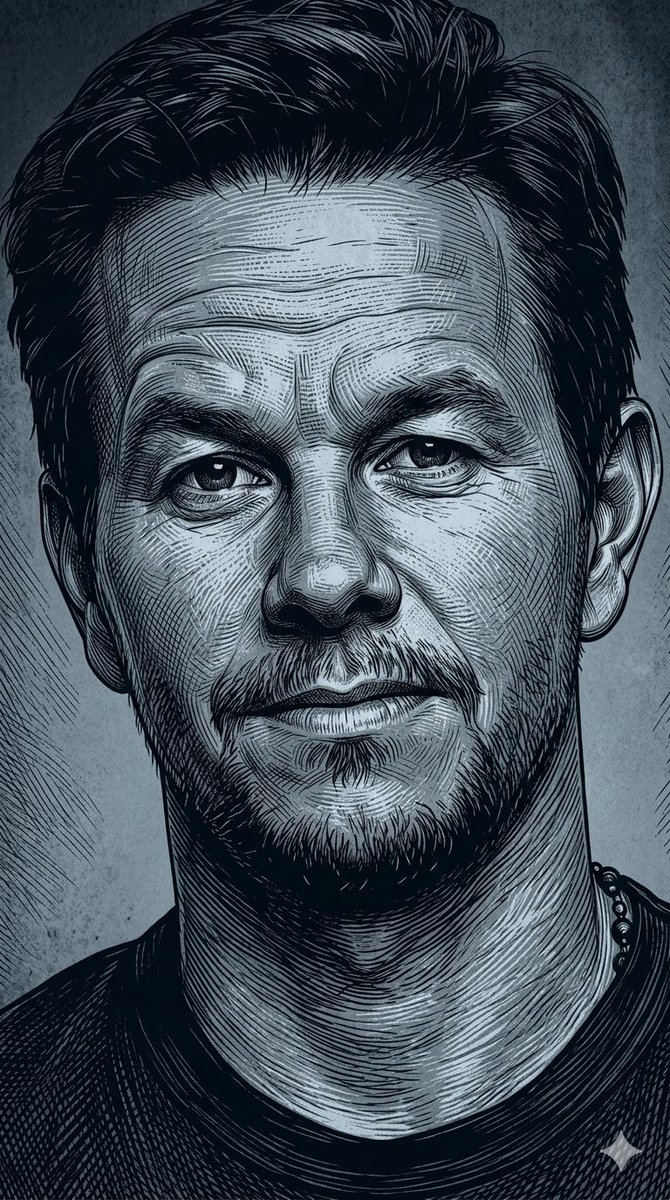 Social Media Post - Dark Monochrome Illustration Style Prompt with Reference Photo