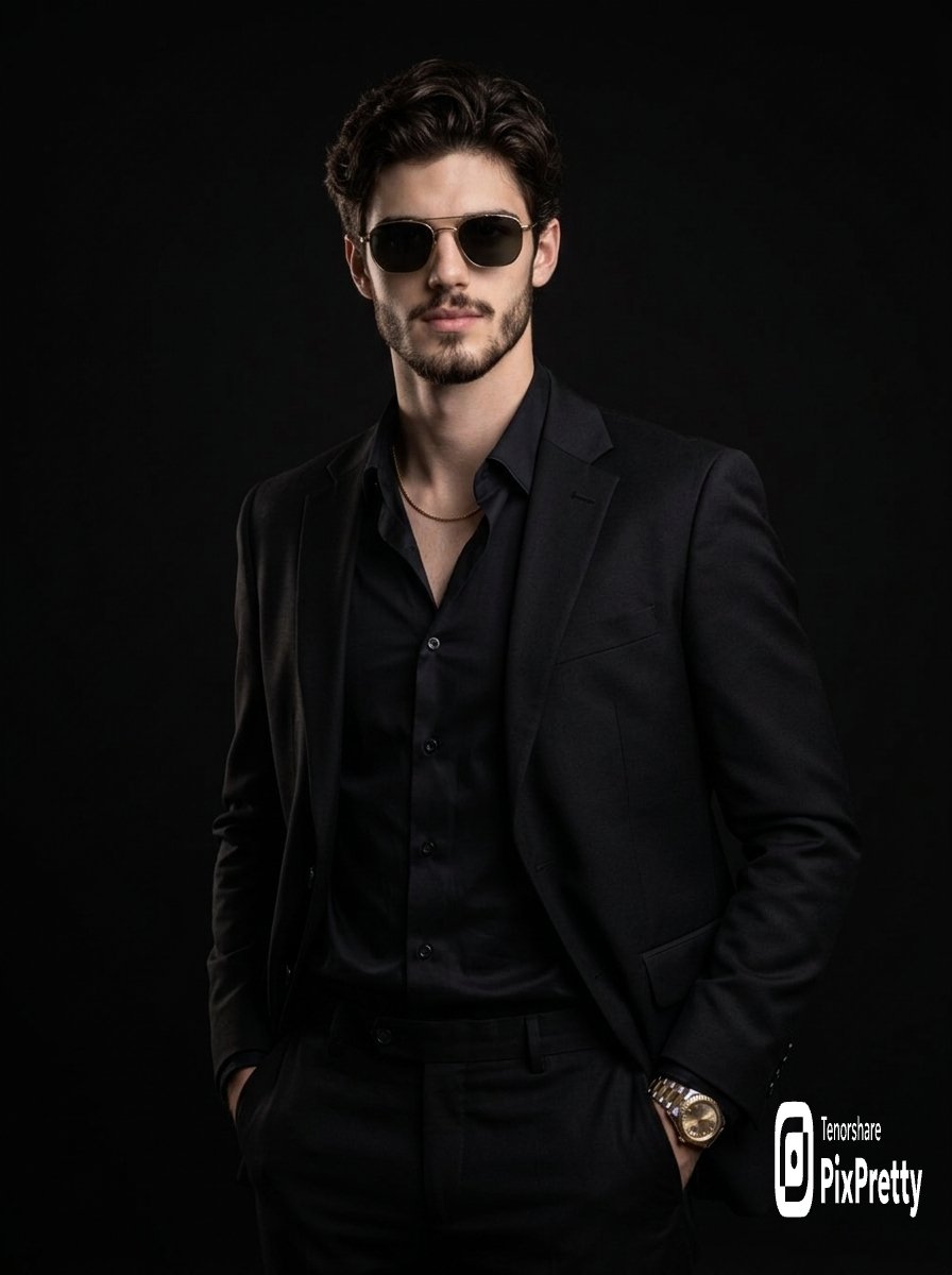 Social Media Post - High-Fashion Editorial Prompt for Stylish Man