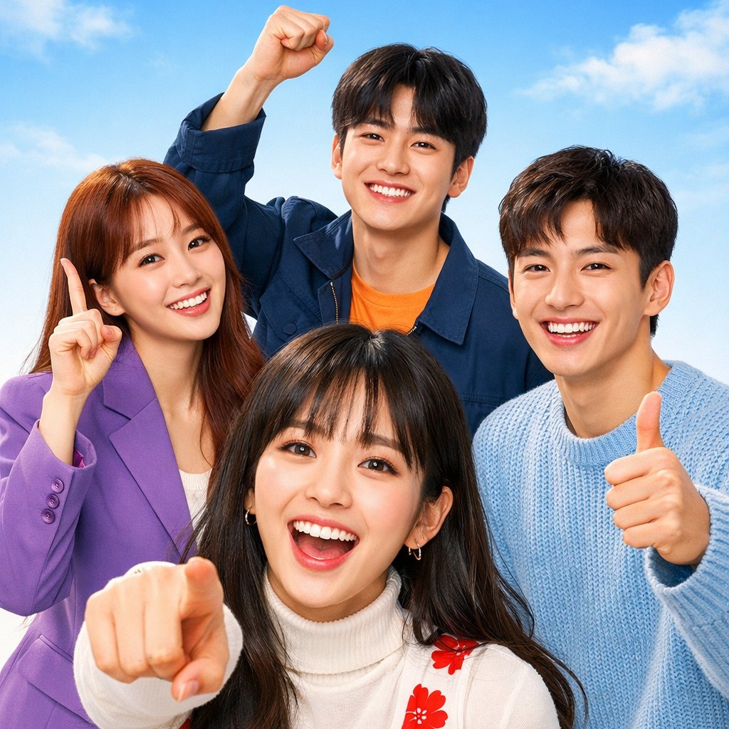 Social Media Post - Vibrant K-drama Promotional Poster