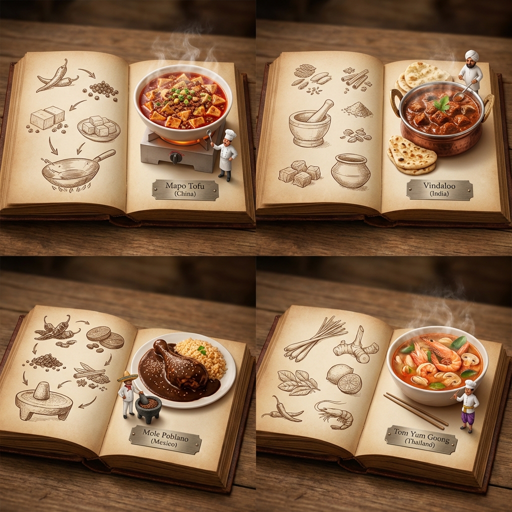 Infographic / Edu Visual - 2x2 Grid Pop-Up Cookbook Diorama Prompt for Nano Banana
