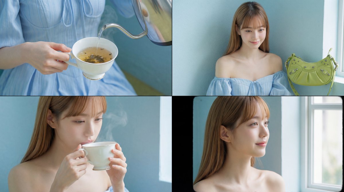 YouTube Thumbnail - Cinematic Tea Time Prompt (Shared for Image and Video Generation)