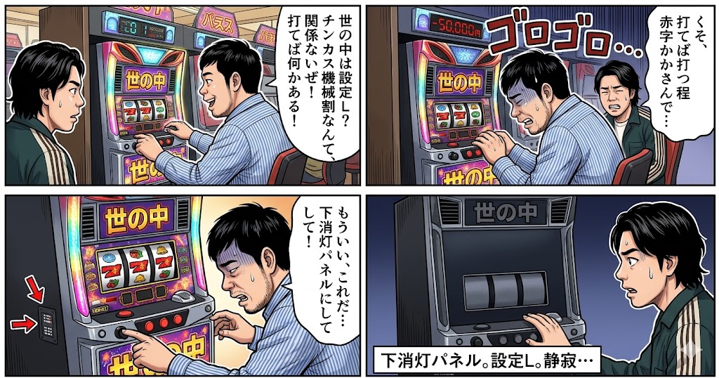 Comic / Storyboard - Four-Panel Manga: The World is Setting L