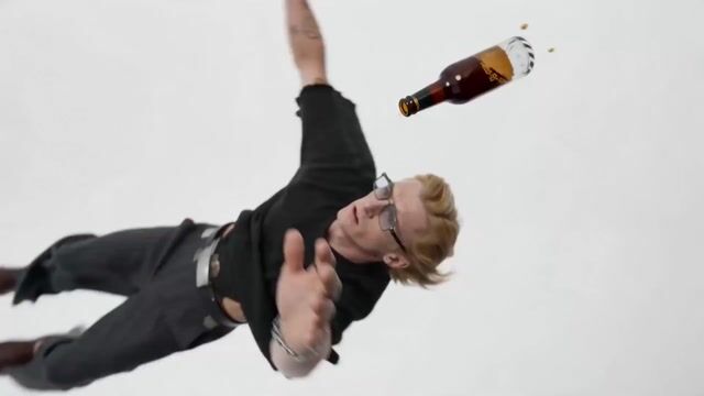 Infinite Fall — Beer Catch Cinematic Video Prompt
