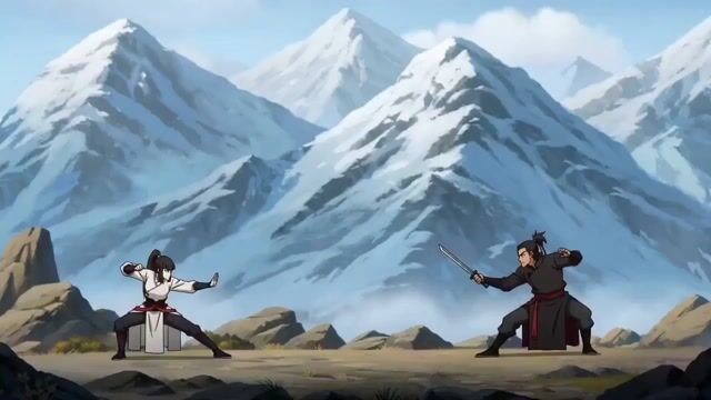 2D Animated Fight Scene